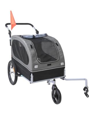 2 in 1 Dog Bike Trailer and Pet Stroller for Pets up to 88 lbs