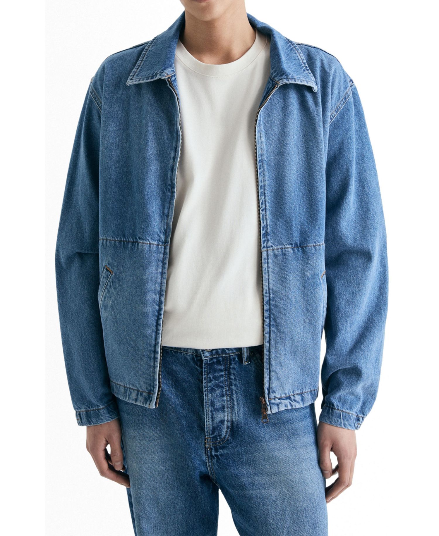 Women's Denim Bomber Jacket