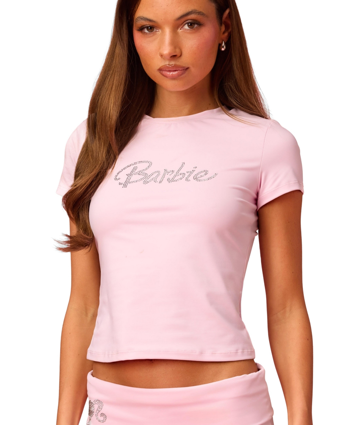 Edikted Women's Barbie Rhinestone T Shirt