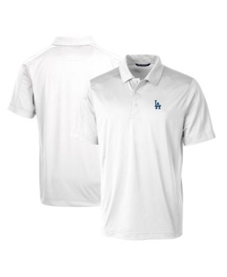Men's White Los Angeles Dodgers Prospect Textured Stretch Big & Tall Polo Shirt