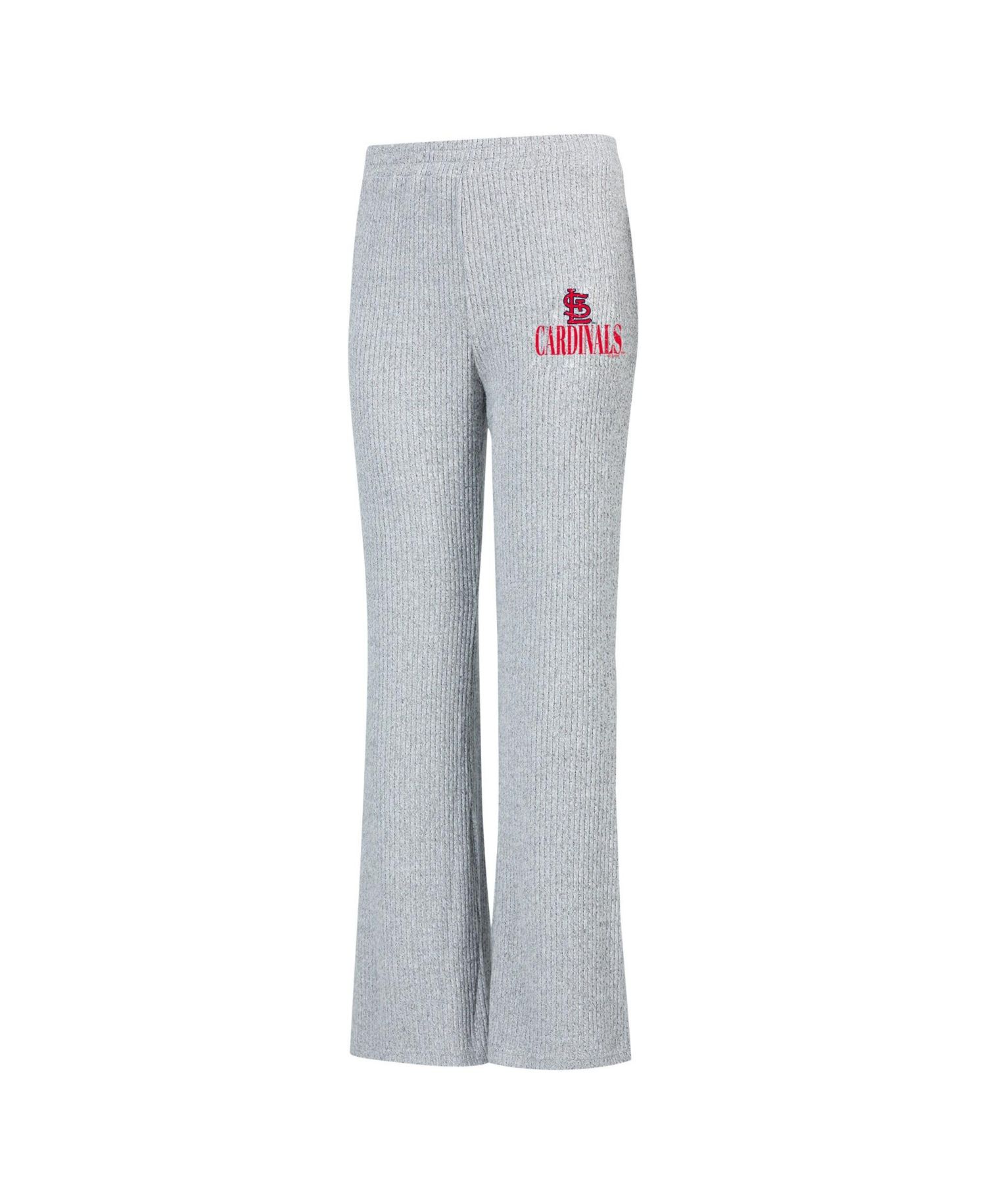 Women's Gray St. Louis Cardinals Juniper Rib Knit Flare Sleep Pants