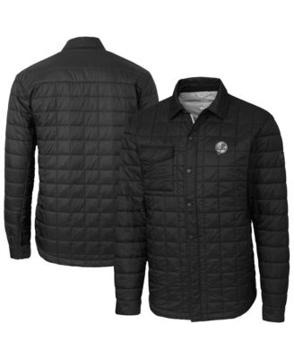 Men's Black New York Yankees Rainier PrimaLoft&reg; Eco Insulated Quilted Full-Zip Shirt Jacket