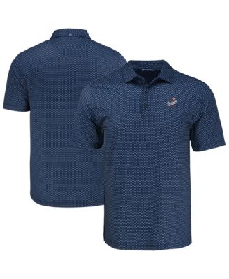 Men's Navy Los Angeles Dodgers Pike Eco Shadow Check Print Polo Shirt