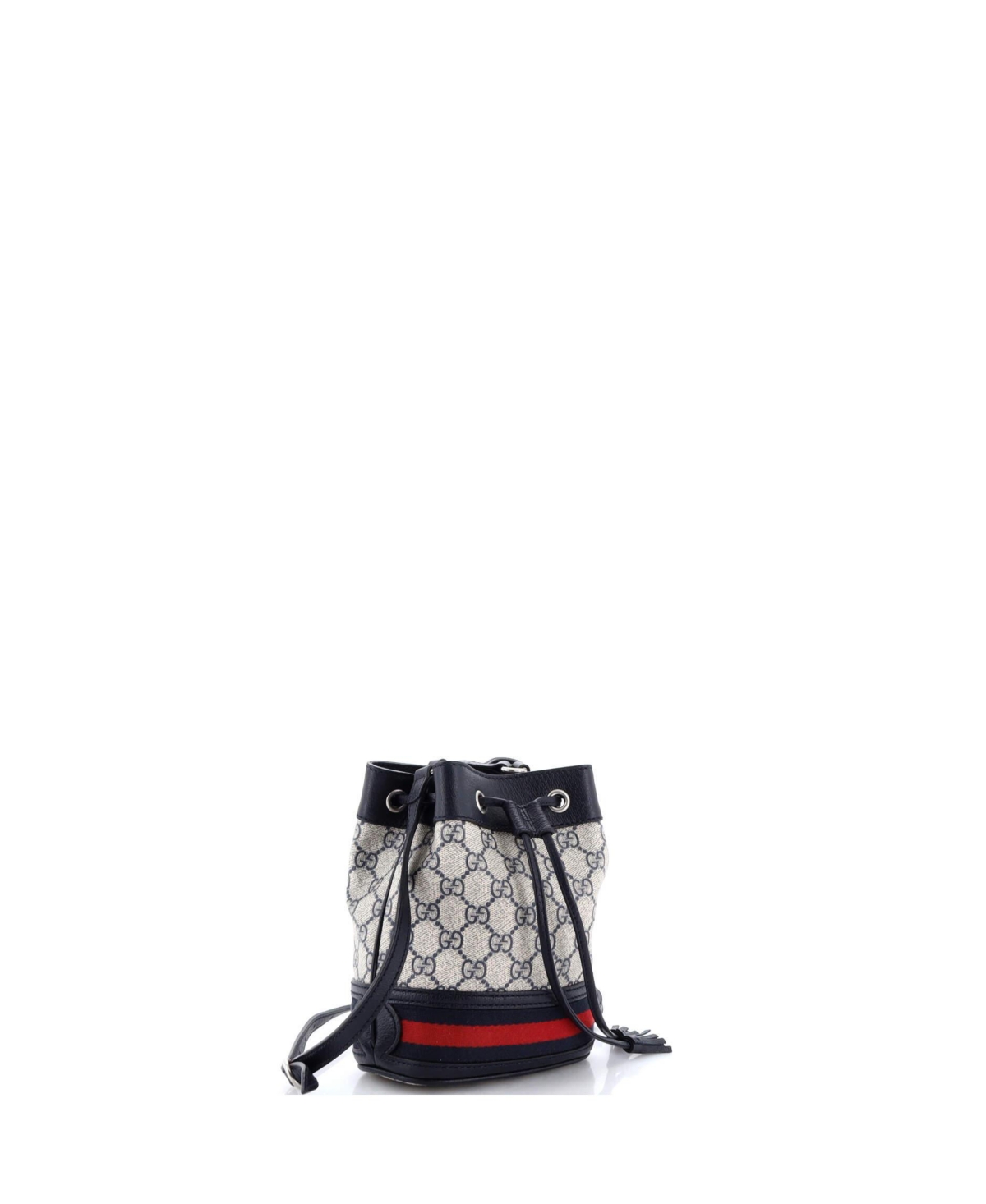 Pre-Owned Gucci Mini Ophidia Bucket Bag Gg Coated Canvas