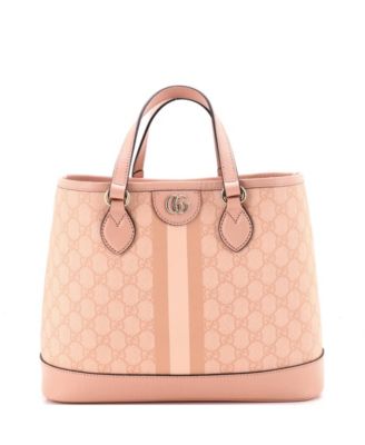 Small Ophidia Top Handle Tote Coated Canvas with Leather