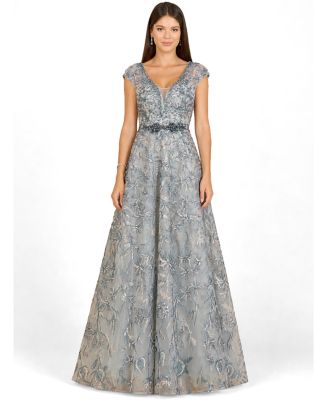Women's Lace Embellished A-Line Dress