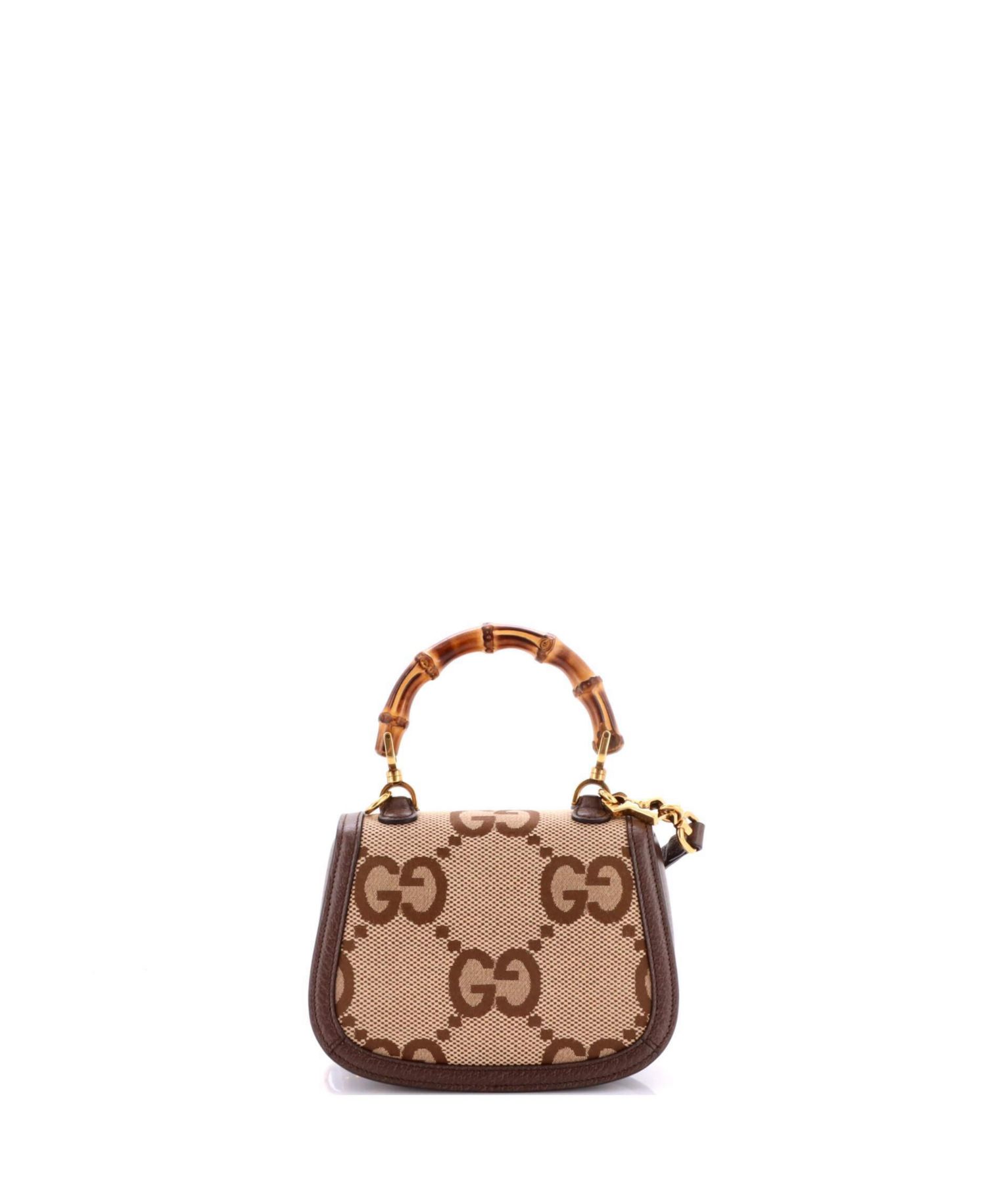 Mini Bamboo 1947 Top Handle Bag Jumbo GG Canvas