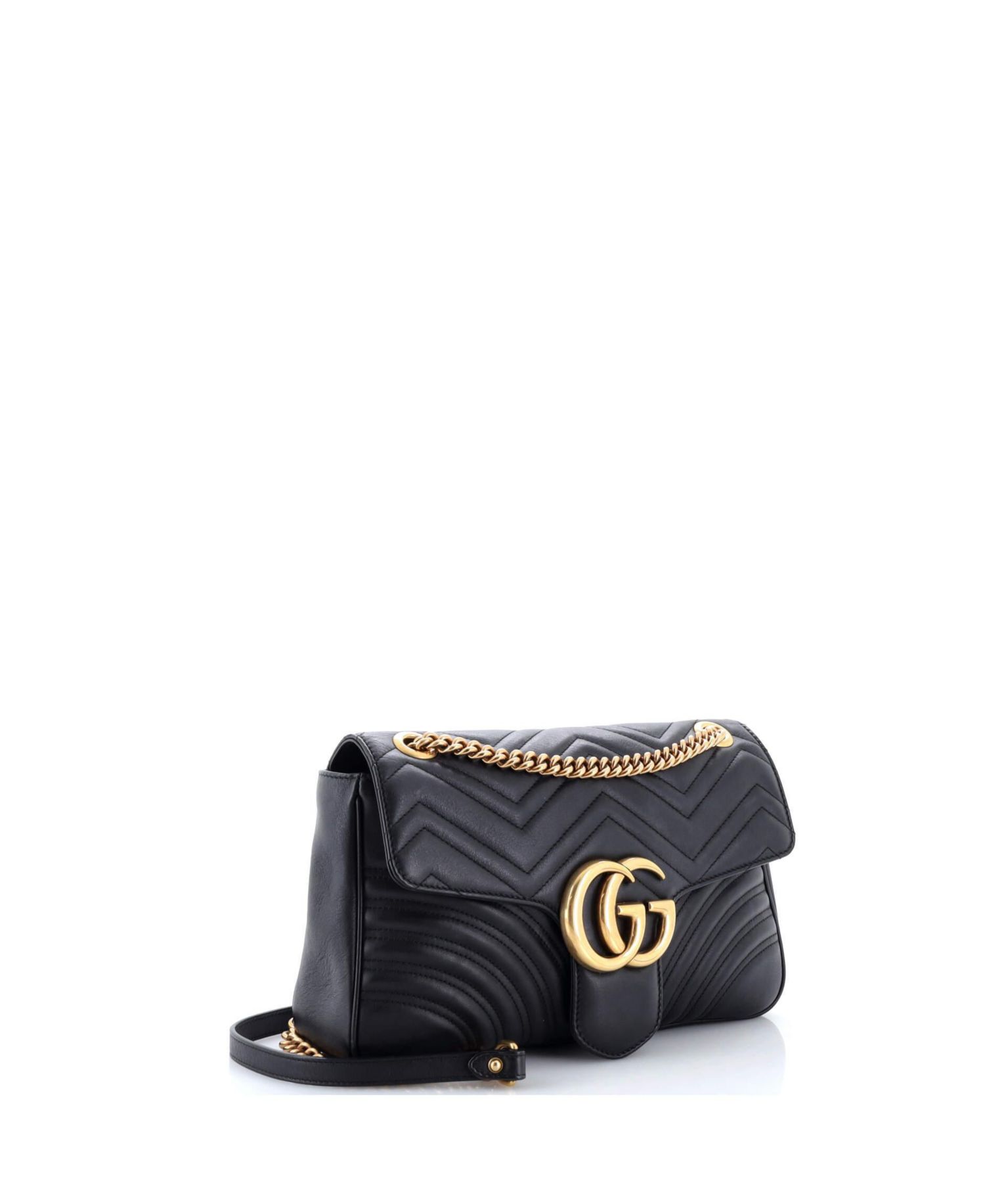 Medium GG Marmont Flap Bag Matelasse Leather
