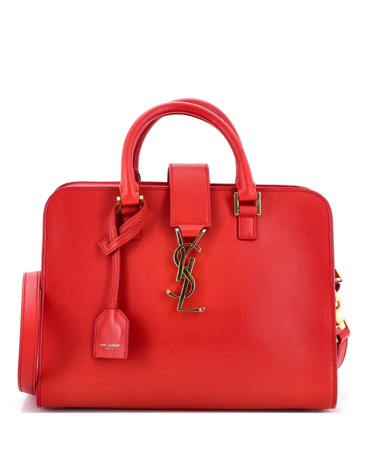 Pre-Owned Saint Laurent Baby Monogram Cabas Leather