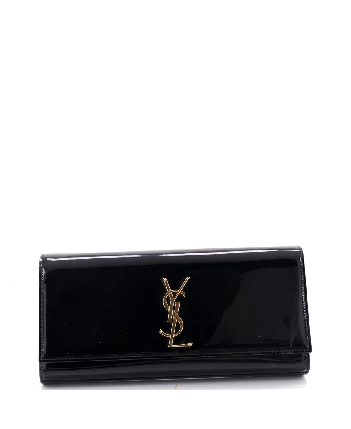 Pre-Owned Saint Laurent Long Classic Monogram Clutch Patent