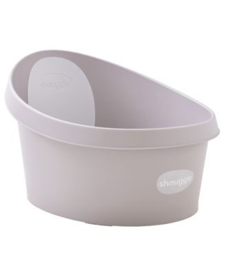 Shnuggle Baby Boys' and Baby Girls' Ergonomic Foam Backrest Bath Tub - Taupe
