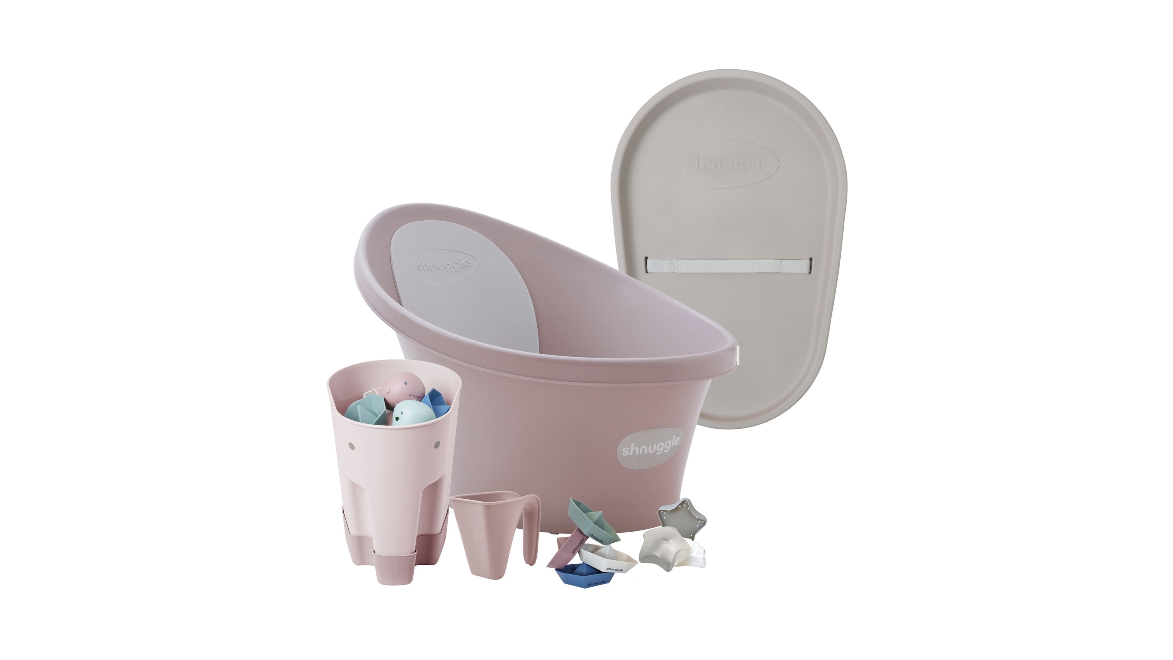 Shnuggle Baby Boys' and Girls' Bath Changing Bundle, 6-Piece Set