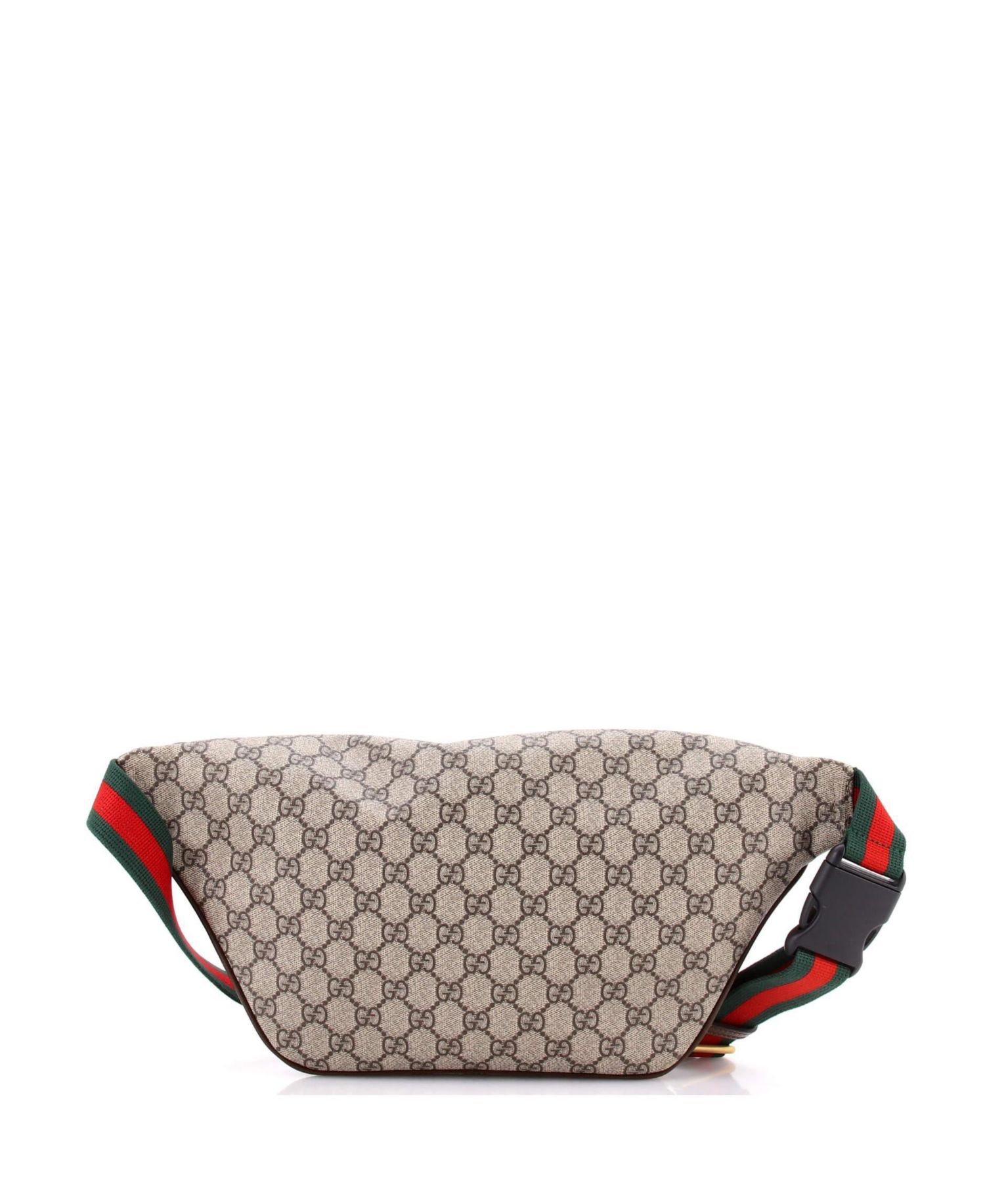 Courrier Zip Belt Bag GG Coated Canvas with Applique