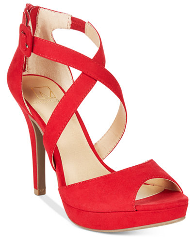 Material Girl Helenah Platform Dress Sandals, Only at Macy's