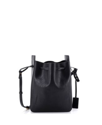 Small Convertible Bucket Bag Leather
