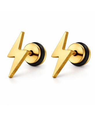 Women's Lightning Bolt Screwback Stud