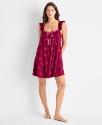 Women's Ruffled Flannel Chemise