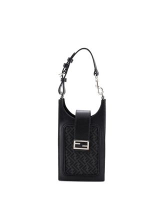 Phone Holder Bag Zucca Canvas and Leather