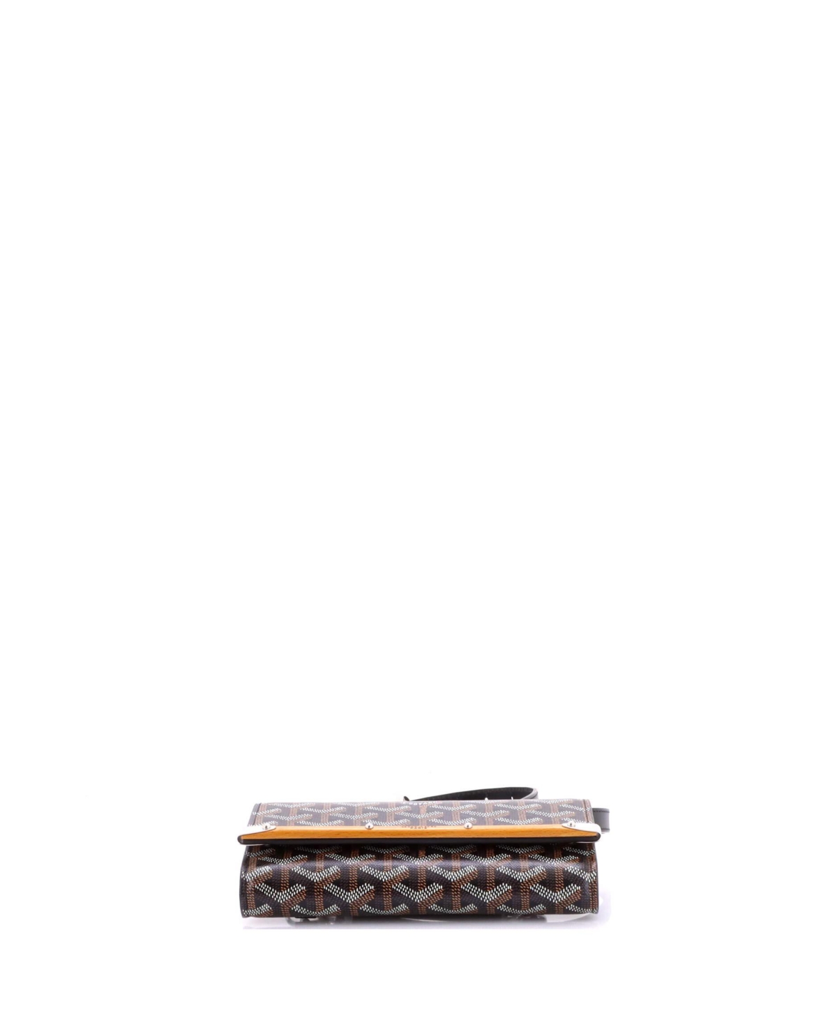 Pre-Owned Goyard Pm Monte Carlo Clutch with Strap Coated Canvas