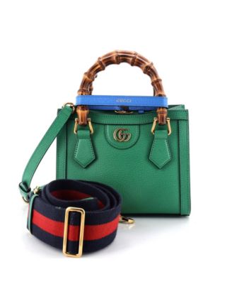 Mini Diana NM Bamboo Handle Tote Leather