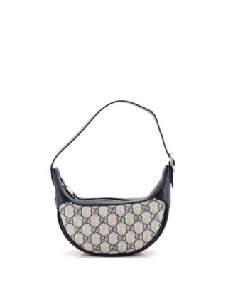 Mini Ophidia Half Moon Bag GG Coated Canvas