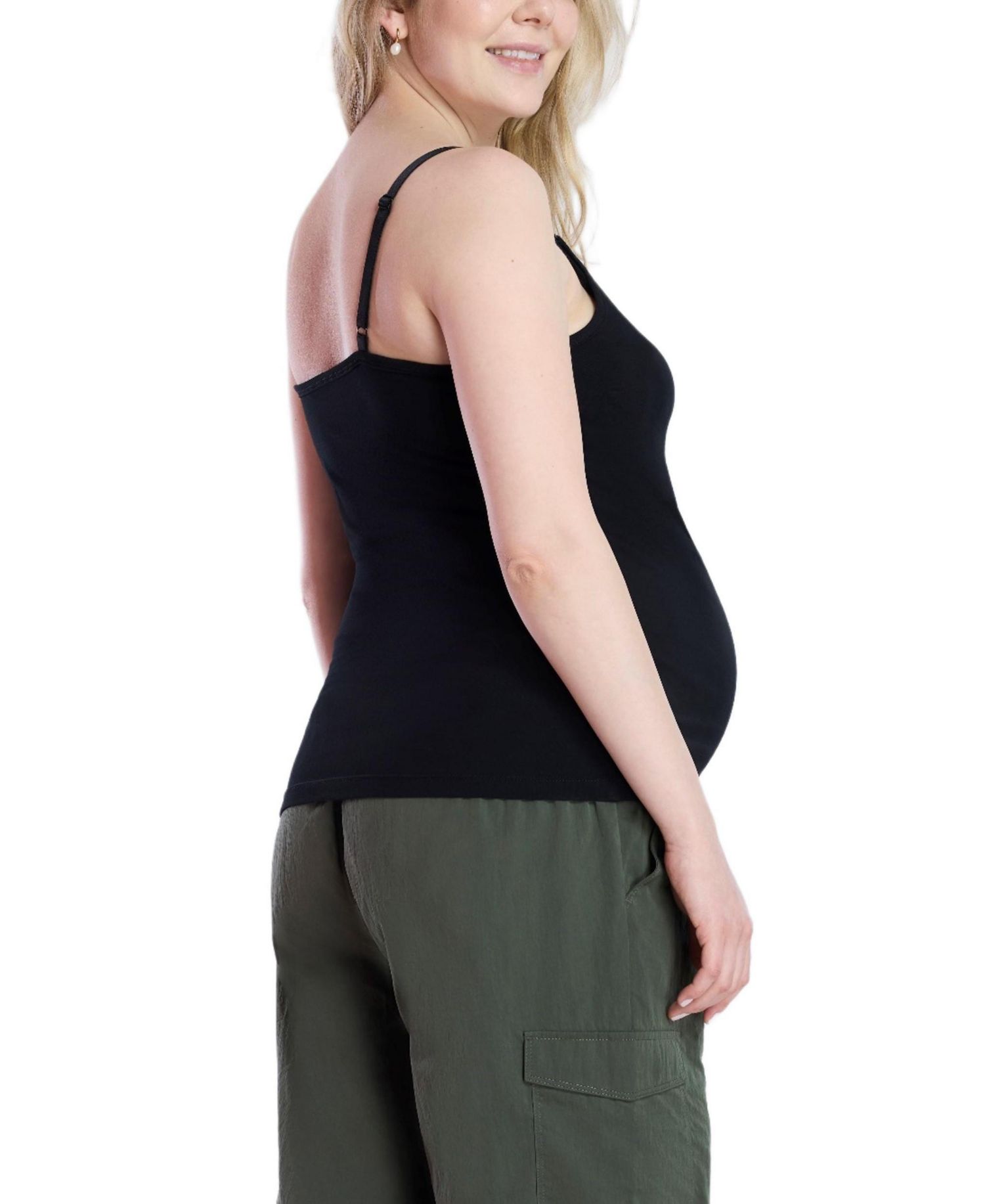 Women's Motherhood Clip Down Nursing Tank Top Cami