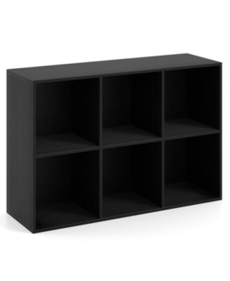 Modern 6-Cube Organizer Bookcase with Anti-Tip Hardware