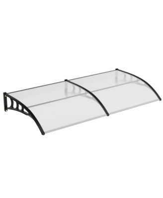 40inchx80inches Window Awning Canopy Exterior, Polycarbonate Cover, for Door Entrance, Clear