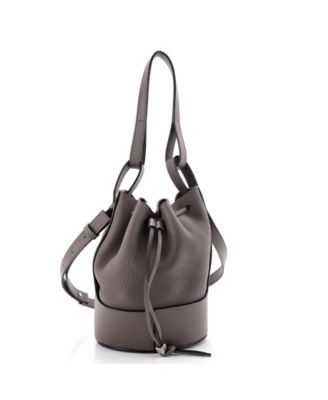Small Balloon Bucket Bag Leather
