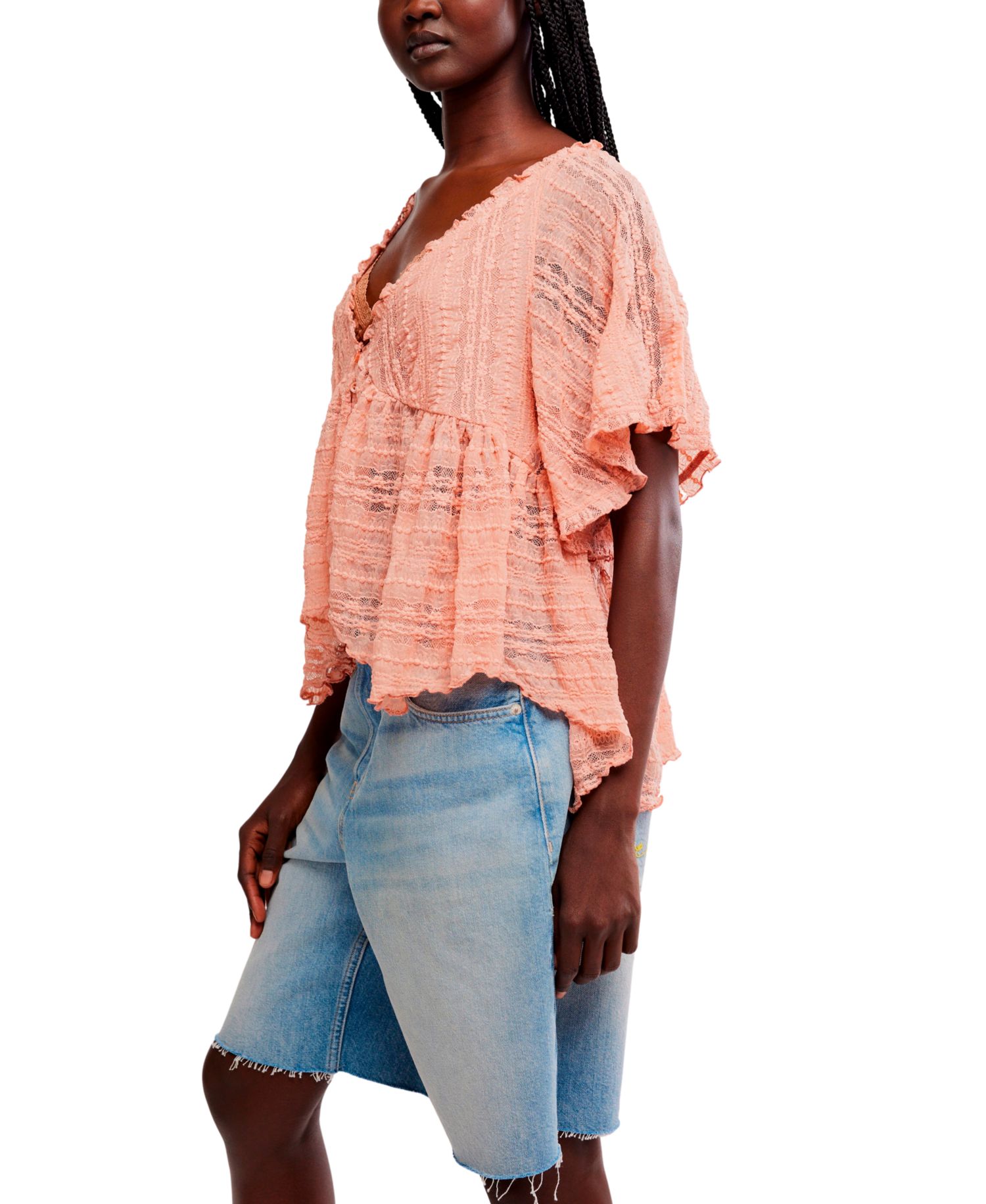 Women's In Your Dreams Plunge V-Neck Lace Top