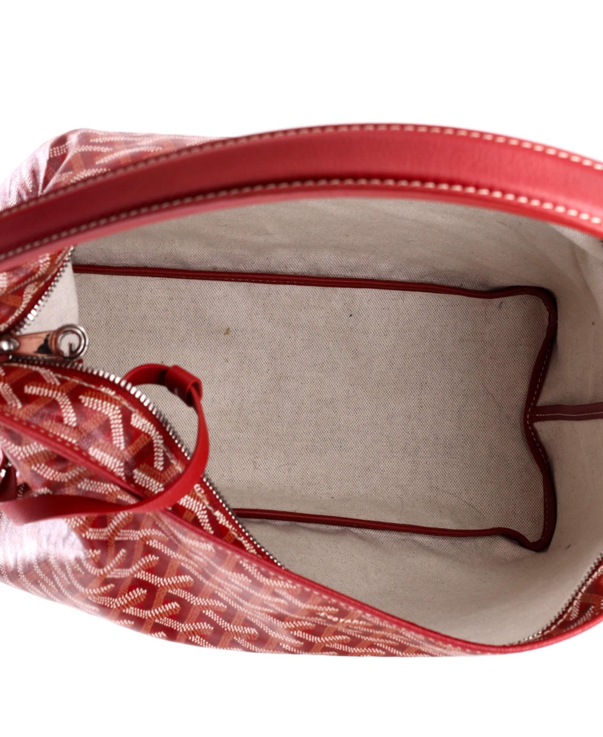 Pre-Owned Goyard Boheme Hobo Printed Coated Canvas