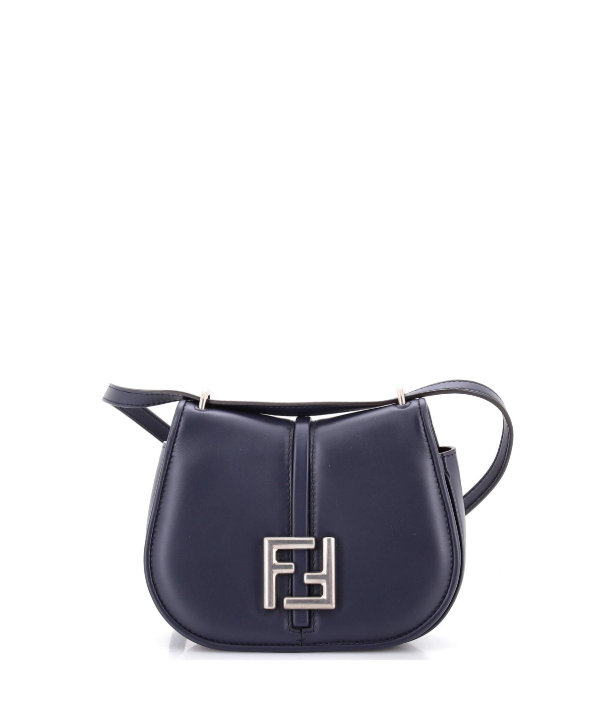 Pre-Owned Fendi Small C'mon Shoulder Bag Leather