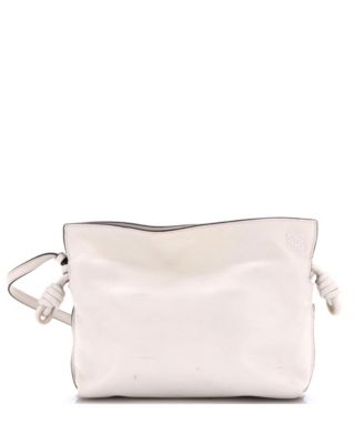 Mini Flamenco Knot Clutch Leather