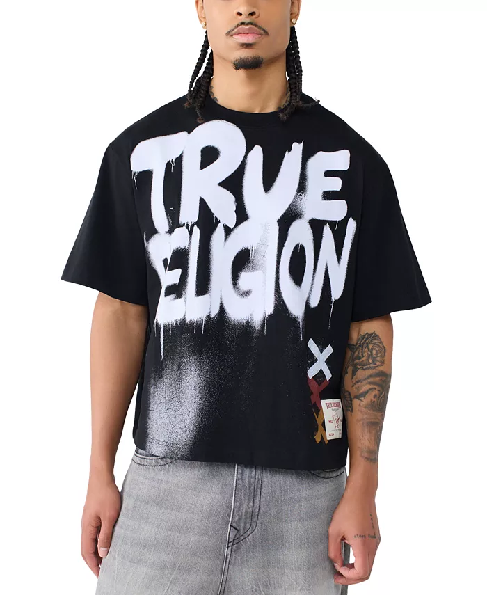 Men's Spray Paint Logo Short-Sleeve T-Shirt