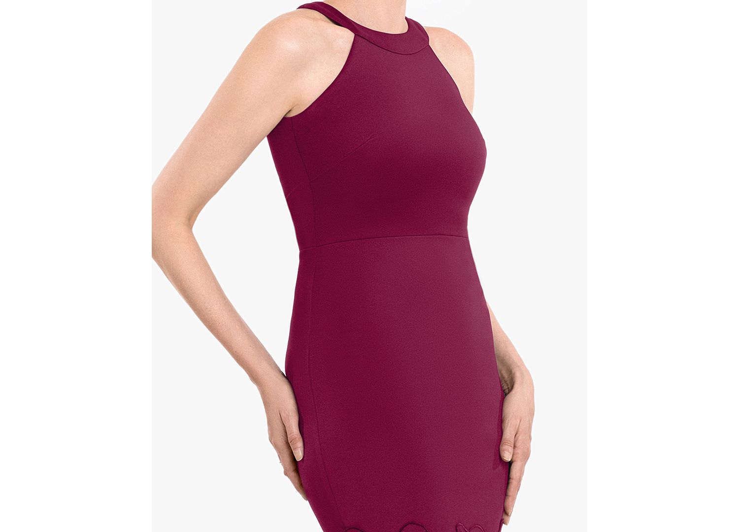 Petite Sleeveless Halter Neck Dress
