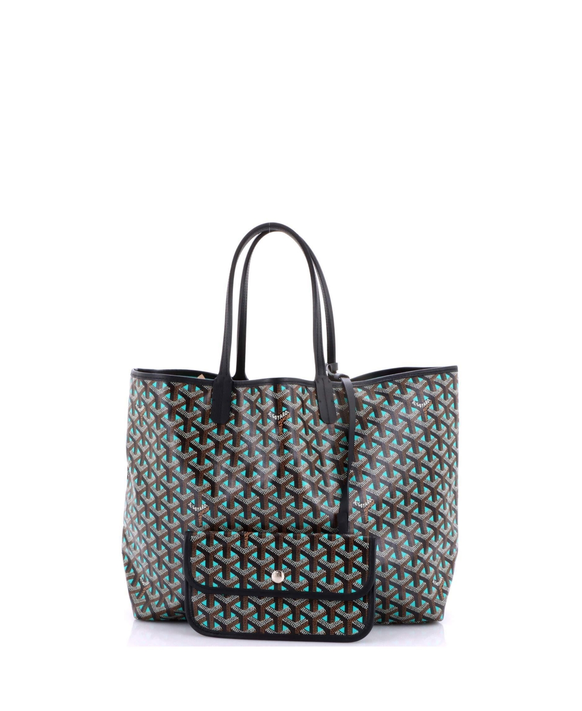 Pre-Owned Goyard Pm Saint Louis Tote Claire Voie Coated Canvas