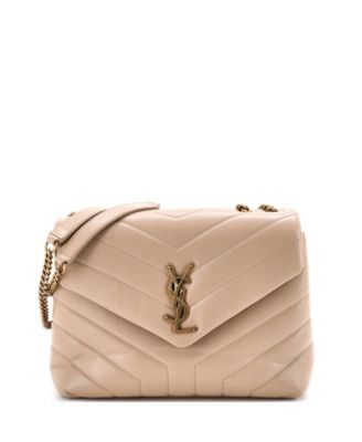 Small Loulou Shoulder Bag Matelasse Chevron Leather