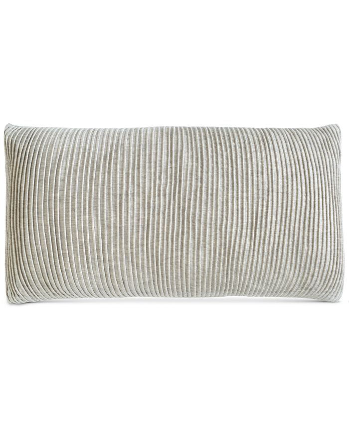 DKNY CLOSEOUT! Mode Pintuck Stripe 11" x 22" Decorative Pillow Macy's