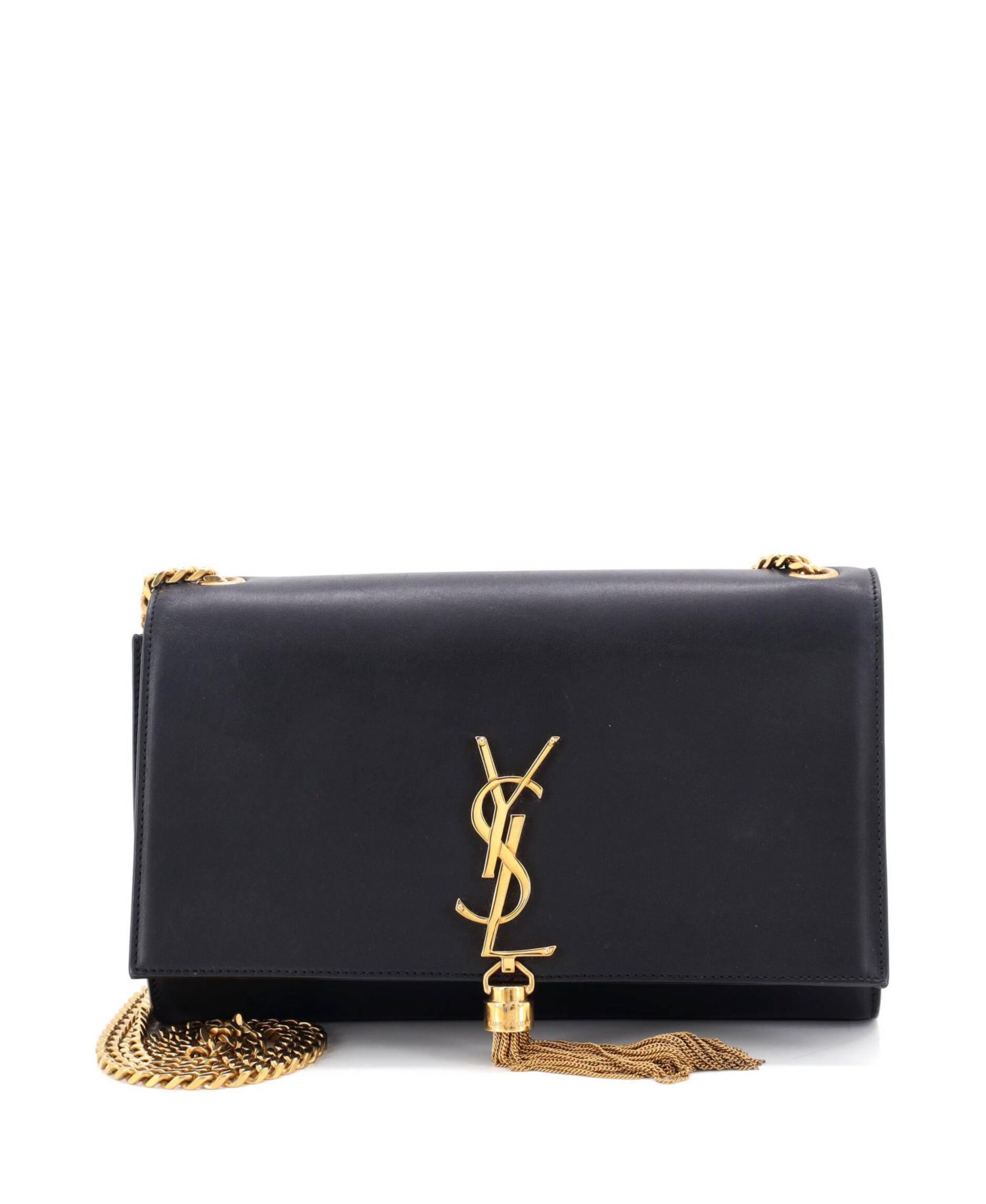 Medium Classic Monogram Tassel Crossbody Bag Leather