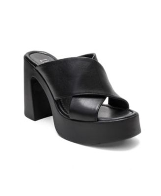 Women's Essenza Leather Platform Block Heel Sandal