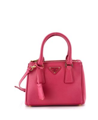 Mini Galleria Double Zip Tote Saffiano Leather