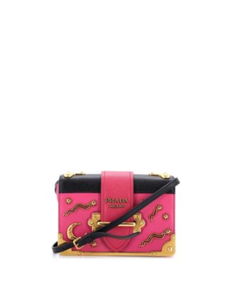 Small Cahier Crossbody Bag Embellished Leather