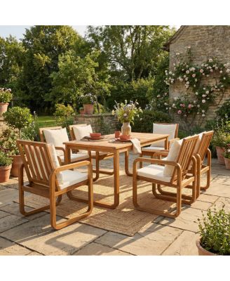 7-Piece Patio Dining Set with Removable Cushions