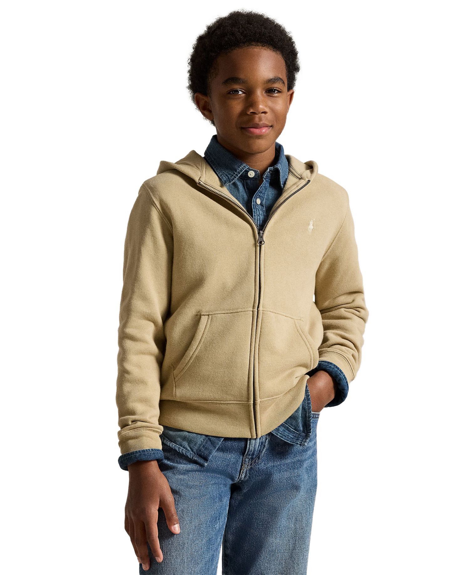 Boys' 8-20 Fleece Full-Zip Hoodie