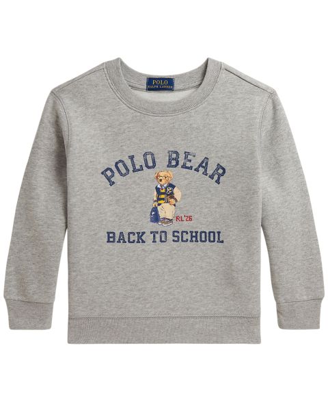 Свитшот Polo Ralph Lauren Polo Bear Fleece Long-Sleeve Sweatshirt для мальчиков, цвет: Меланжевый