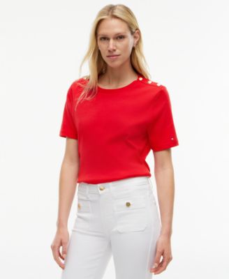 Women's Ribbed Boxy Crewneck T-Shirt