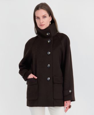 Women's Double-Faced Funnel Neck Coat
