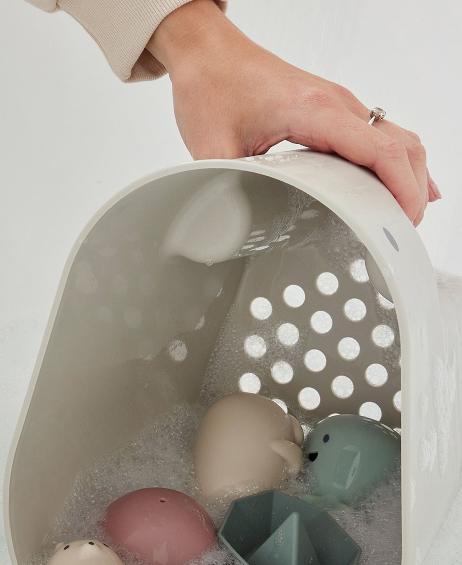 Baby Boys' and Baby Girls' Ellie Bath Toy Drying Storage Caddy
