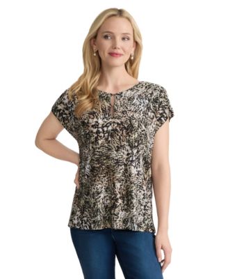 Women's Boat Neck Extended Shoulder Top
