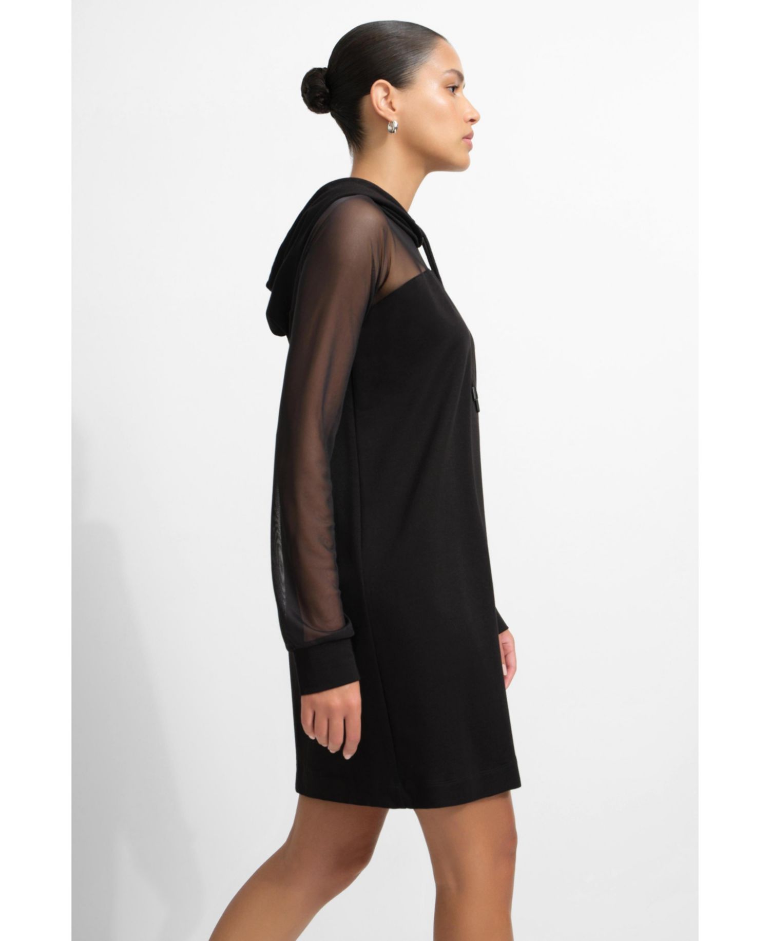 Women's Park Mesh-Panel Hooded Sweatshirt Dress